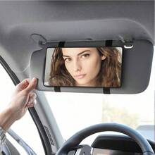 Portable Car Sun Visor High-Definition Makeup Mirror, Suitable For Girls And Women - A - View 1