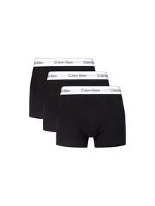 Calvin Klein [Bundle] Micro Stretch 3 Packs Men's Boxer Briefs + Micro Stretch 3 Packs Men's Letter Graphic Boxer Briefs - Black+Black/ White/ Grey - View 2