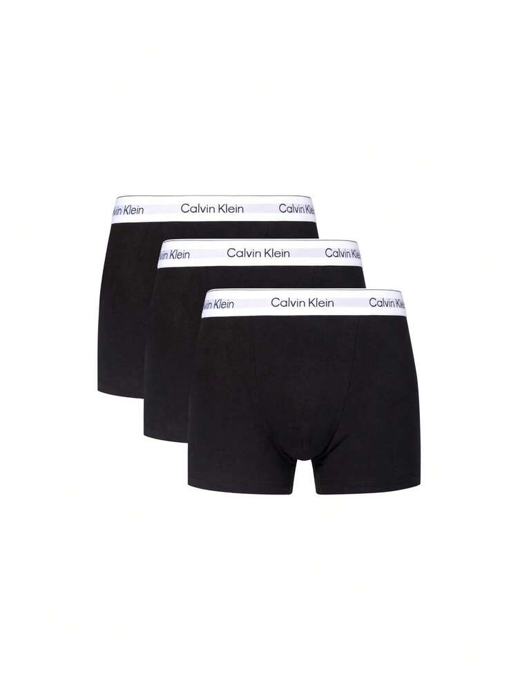 Calvin Klein [Bundle] Micro Stretch 3 Packs Men's Boxer Briefs + Micro Stretch 3 Packs Men's Letter Graphic Boxer Briefs - Black+Black/ White/ Grey - View 2