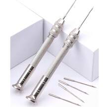 El set de herramientas multifuncionales para coser cuero incluye agujas reemplazables, punzones y herramientas para reparación de calzado y artículos de cuero hechos a mano. - 1 ganchillo - Ver 10