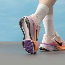 Nike Pegasus 42 Women's New Road Running Shoes - Pink White/Orange Purple - View 7