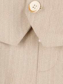 Young Boy Solid Color Single-Breasted Vest And Pants Bow Tie Suit Set - Khaki - View 7