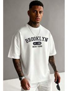 Men's Fashionable Printed T-Shirt With A Round Neck And Short Sleeves | Exquisite Design | Summer Essential | Easy To Combine | Show Your Style - 魏斯 - 查看 2