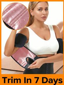 Versatile Arm Sauna Sleeves With Hook And Loop Flexible Women's Arm Trimmers For Beginners Compact Sauna Arm Shaper Perfect For Cardio Waist Trainer Arm Workout Sauna Sleeves Exercise Weights Gym Work Out Home Equipment - Multicolor - View 5
