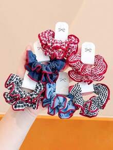 8/4pcs Purple Grape Hair Scrunchies, High Elasticity No Damage To Hair, Sweet And Cute Hair Accessories - Suitable For Women And Girls, Daily School And Date - Multicolor - View 11