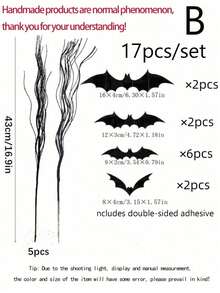 30/10pcs Black Halloween Branches Decor, Artificial Twisted Twig Stems, Artificial Curly Branches For Vase Arrangement, Gothic Style Halloween Tree Branch Sprays, Halloween Party Table Centerpiece Decoration Berry Sprays - Multiple Styles - View 8