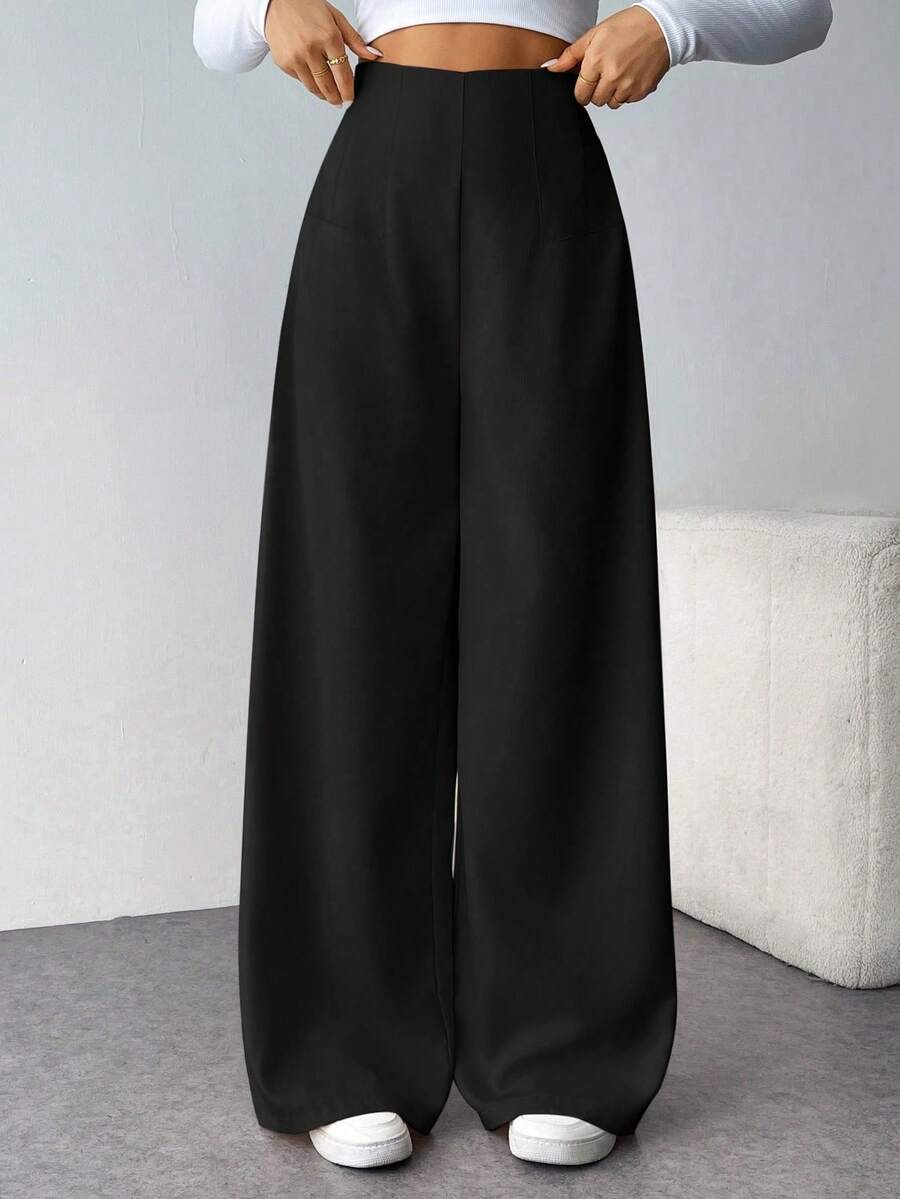 Women Pants - 黑色 - 查看 1