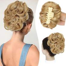 Women's Daily Synthetic Hair Bun Hair Piece, Clip-In Curly Messy Bun Hair Extension, Multi-Color - Multicolor - View 9
