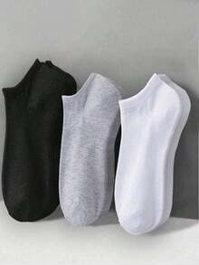 30/20/15/12/10/5/1 Par de Meias Masculinas, Meias Invisíveis. Adequado para Vários Festivais, Esportes, Casual, Negócios e Outros Usos Diários, Adequado para Todas as Estações, Fácil de Combinar. - Multicolorido - Visão 2