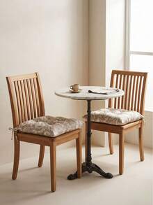 Made In Turkey Cushion 40*40 For Office & Garden & Kitchen Soft With Tie - Light Grey - View 9