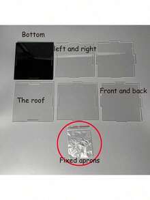 Hộp trưng bày acrylic tháo rời và hộp trưng bày mô hình sưu tập bằng nhựa, thiết kế để bảo vệ, trưng bày và sưu tập mô hình; hộp lưu trữ thanh lịch, hoàn hảo cho sử dụng tại nhà và bán lẻ - Đen - Xem 5