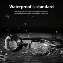 Elektroplattierte Schwimmbrillen für Erwachsene, Mehrteiliges Schwimmbrillen Set, Professionelle Wettkampf Schwimmbrillen + Nasenclip + Ohrstöpsel Set, Hochauflösende wasserdichte Anti-Beschlag Schwimmbrillen Unisex Silikon verstellbare Wettkampf Schwimmbrillen, geeignet für Schwimmen, Surfen und Strandurlaub Lässig - A - Übersicht 9