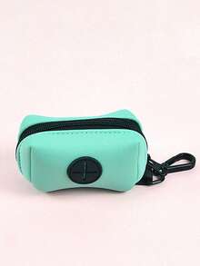 Portable Pet Waste Bag Dispenser, Convenient Dog Poop Bag Holder, Cute Macaron/Polka Dot High-Quality Soft Neoprene Fashion Dog Waste Bag Storage, Ideal Choice For Pet Lovers - Multicolor - View 12