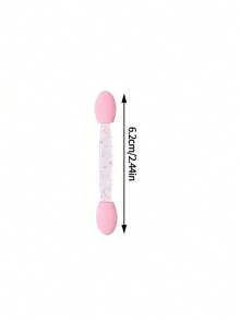 100/50/10 piezas de varillas aplicadoras de esponja de doble punta, varillas de esponja para sombra de ojos rosa con mango con purpurina, herramientas desechables para maquillaje de sombra de ojos y arte de uñas - Multicolor - Ver 4