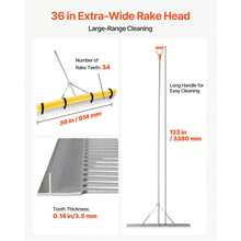 Garden Rakes - 133 Inches - View 3