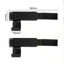 2pcs Set Fitness Squat Weightlifting Pull-Up Wrist Hooks Horizontal Bar Sports Equipment, For Reducing Strength Training, Not Hand Strength Hooks Gym Accessories - Black - View 7