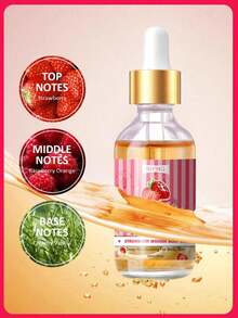 Strawberry Body Oil, Hydrating And Nourishing Massage Oil For All Skin Types, Hypoallergenic, With Glycerin, Vitamin C, And Lavender - Strawberry - View 4