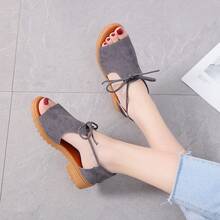 Women Flat Sandals - Black - View 8