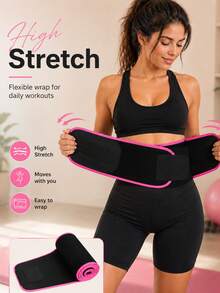 Waist Shaping Belt With Pockets, Adjustable Rubber Waistband, Cinched Waist Belt, Abdominal Compression Belt, Suitable For Gym Workouts And Fitness - Multicolor - View 4
