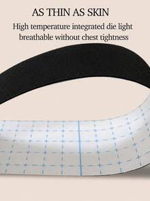 1 Roll Women's 5cm X 5m Invisible Breast Lift Tape, Self Adhesive Push Up Boob Tape, Cuttable Strapless Bra Tape For Backless Dress & Wedding Gown - Black - View 6