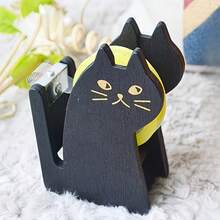 1pc/2pcs Cute Cat Tape Dispenser, Vintage Tape Cutter, Includes 1 Roll Of Tape, Suitable For Home Office Desk - A - View 2