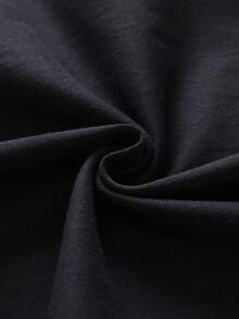 Magliette estive da uomo con una divertente stampa "Bla Bla Bla" - Comoda e giovanile t-shirt in cotone, perfetta per look casual, viaggi e outfit dallo stile moderno. - nero - Visualizzare 4
