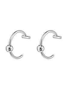 1/4 Pairs Fake Lip Ring Vampire Teeth Ring, Adjustable Fake Lip Piercing Non-Piercing Lip Cuff Ear Cuff Earrings - Silver - View 9