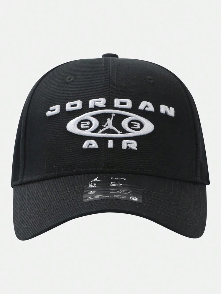 Jordan 中性款 U J RISE CAP S CB BRK GFX 彎帽簷棒球帽 IM9072-010 - 黑色 - 查看 1