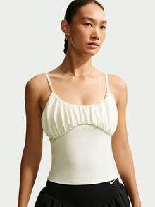 Nike Tank Top Wanita AS W NK ONE DF Fitted Tank Top Camisole IU1420-133 - Putih - View 1