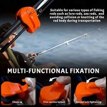 2/10件多功能釣竿夾 - 釣竿支架與防纏繞收納夾,方便收納夾,適用於釣具捆紮、釣魚配件、釣魚工具、線材管理、戶外收納與露營 - 均碼 - 查看 10