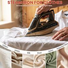 SUPERLEX 4-In-1LED Screen Steam Iron, Ceramic Soleplate Iron, 3200W Fast Heating Steam Engine, Anti-Scale/Anti-Drip Function, With 4 Functions (Dry Ironing, Spray, Steam, Air Ironing), Visual Range Up To 2.1 Meters, Suitable For Home And Travel Use. - UK Plug(220-240V) - View 4
