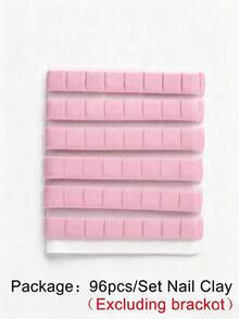 96pcs Reusable Adhesive Glue Clay Nail Practice False Nail Tips Display Stand (Stand Not Included), Nail Art Supplies, Nail Tools, Nail Art Tools, Back To School, Nail Art, Suitable For Nail Stickers - Multicolor - View 10