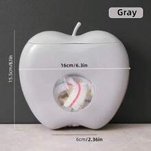 Plastic Bag Holder, Apple-Shaped Bag Dispenser, Wall-Mounted Storage Box, Space-Saving Bag Organizer, Elastic Wrap Holder, Multi-Functional Durable Storage Rack For Home, Office, Kitchen, Bathroom Trash Bag, Shower Cap Storage Box, Dust-Proof Box, Bathroom Storage, Kitchen Container - Multicolor - View 9