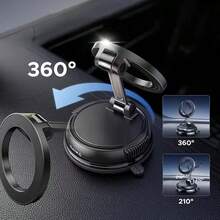 磁吸式車用手機支架,合金 360° 折疊設計,儀表板安裝支架,配備強力吸盤與可重複使用凝膠,適用於所有車型 - A - 查看 5