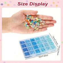 24-Grid Soft Clay Beads Set Box - Multi-Color Combination, Suitable For Bracelets/Earrings | Elegant Mixed Color Design, With Storage Box | Perfect For Beading, Keychains And Handmade Fashion Gifts - Multicolor - View 2