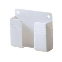 1/3/5pcs No-Drill Phone Holder, Wall-Mounted Bracket, Remote Control Storage Box, Bedside Phone Storage Rack, Phone Support Stand, Phone Holder Base, Phone Holder, Remote Control Storage Box - No-drill Phone Holder - View 14