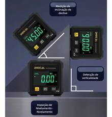 Medidor de Ángulo Digital Magnético de 4 Lados WPD con Láser, Digital - negro - Ver 4