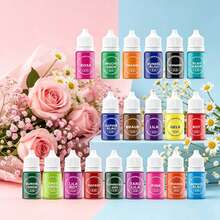 Set Gel Cair Dekorasi Kue DIY Aneka Warna, Aksesoris Pewarna Ornamen Kue Buatan Tangan, Alat Pembentuk Dekorasi Permukaan Sabun Aromaterapi Telur Paskah DIY (Aksesoris Dikirim Secara Acak) - View 5