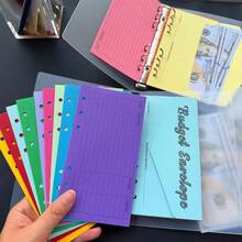 1pc Transparent Frosted A6 Envelope Binder, Envelope Storage Book, Money Saving Plan Book, Cash Envelope Storage Folder, Budget Planning, Weekly & Monthly Financial Tracking, Savings Budget Binder With Cash Envelopes - Shape - View 2