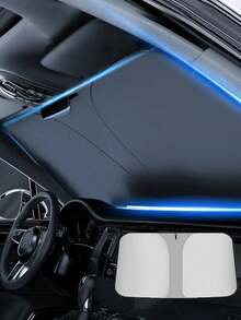 Upgraded Universal Car Front Windshield Sunshade, Foldable, Easy Installation And Storage; Foldable, Easy Installation And Storage...Car Sunshade Made Of High-Efficiency Heat-Insulating Material - A - View 9