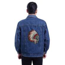 1pc Skull Chief Embroidered Patch, Personalized Style DIY Clothing Repair Fabric, Backpack Decoration Patch, Suitable For Jackets, Jeans, Hats, Backpacks, Etc. - A - View 6