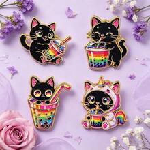 Lapel Enamel Brooch Badge, Suitable For Backpacks, Bags, Cool Decoration, Gift For Friends - Multicolor - View 9