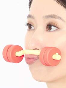 1pc Facial Muscle Exercise Barbell Physical Lifting Corner Of Mouth Tightening Slimming Face Nasolabial Folds Muscle Face Training - Multicolor - View 2