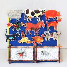 hoojojo Set Papan Felt "Laba-laba yang Sangat Sibuk", Potongan Felt untuk Bercerita tentang Hewan Ternak, Perlengkapan Pendidikan Kelas, Cocok untuk Pertunjukan Cerita, Membaca di Rumah, dan Alat Bantu Mengajar di Rumah untuk Persiapan Kembali ke Sekolah - MultiWarna - View 8