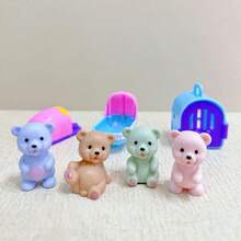 Children's Mini Pet House Role Play Toy (Random Accessory Colors) Dog/Cat/Bear Bath Interactive Role Play Toy, Birthday Gift, Christmas Gift For Boys And Girls - Multicolor - View 10