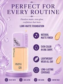 Maybelline 美寶蓮持妝清透粉底液#C20，正裝35ml/小樣10ml，輕盈持久，防汗，霧面妝效，有效遮瑕，適合中性自然膚色 - #C20 - 查看 11