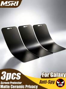 Gorilla Hero 3 pièces Film souple en céramique mat anti-espionnage plein écran, protection de la vie privée, anti-chute, anti-rayures, toucher délicat, compatible avec iPhone Ultra/18 Pro Max/18 Pro/18/XR/11/12/13/14/15/16/17/17 Air/17 Pro/17 Pro Max toutes séries - Noir - Voir 23