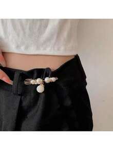 6pcs Waist Clip Brooches, Used To Fix Low-Cut Dresses To Prevent Exposure, Can Decorate Coats, Cardigans, Sweaters - Multicolor - View 4