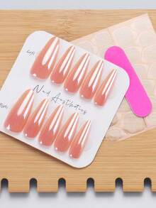 Korean Style Extra Long Artificial Nails, Handmade, Suitable For Daily Wear, Parties And Gatherings. - Multicolor - View 3