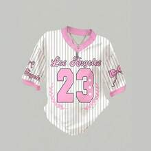 Maillot de style jersey pour femme à manches courtes, décolleté en V, de style rétro américain, avec des motifs en maille. Un haut sexy pour les filles audacieuses. - Blanc - Voir 2